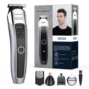 NOOA Professional Electric Hair Clipper Trimmer pour 3 en 1 UBS Recchargeble Créer la sécurité des coiffures 240517