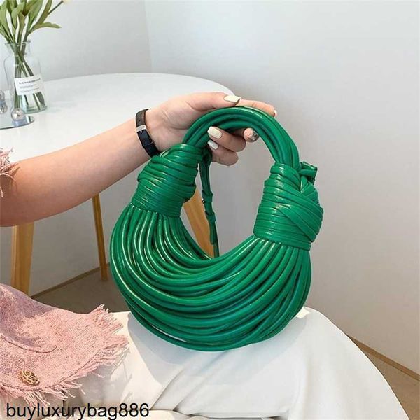 Noodle Pull Sacs à main BottegavVeneta Sacs fourre-tout tissés Sacs de mode en cuir authentique Sac messager pour femme 2023 Petite foule Pain fait à la main Nouilles créatives One HBYU