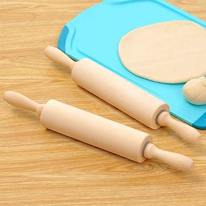 Noodles Houten Rolling Pin Fondant Cake Pizza Gladde Non Stick Rolling Pin Bakken Dumpling Skin Deegroller Keuken Gadget DG50RP 211008