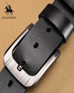Noonepaul Vérite en cuir hommes ceintures de mode Business Business For Mâle Luxury Designer Belts Men Cowskin Jeans Boucle Blets H102578807492597