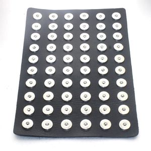 NOOSA SNAP-knop Sieraden 12mm 18mm Drukknop Display 10 Kleuren Zwart Lederen Snap Display voor 60 stuks Sieraden Displayhouder