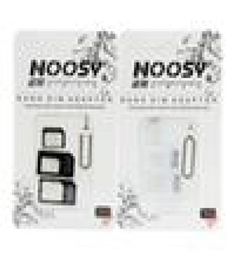 Adaptador Noosy con pin de expulsión 4 en 1 Nano Micro convertidor de tarjeta Sim estándar para teléfono celular Samsung 1000 piezas 5130824