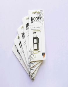 Noosy Nano Micro Micro Standard SIM Card Convertion Convertion Converter Nano Sim Adapter Micro SIM Card pour iPhone 6 Plus tous les appareils mobiles S2641130