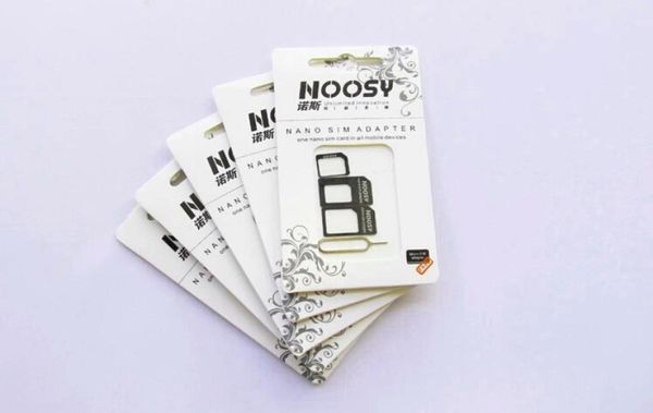 Convertidor de tarjeta SIM de Nano Micro Micro Noosy Convertador Nano SIM Adaptador Micro Sim Tarjeta para iPhone 6 más todos los dispositivos móviles S7943813