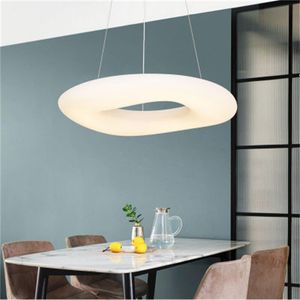 Lustre acrylique nordique éclairage simple salon chambre salle à manger lampes suspendues salle d'étude décoration LED lustre lumières