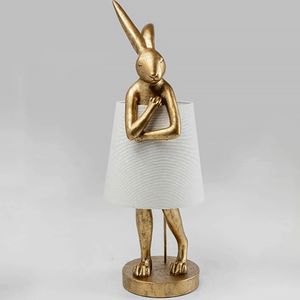 Noordse schort konijn tafellamp retro creatief har konijn bureau lichte slaapkamer studeert restaurant kunst kun je nachtje