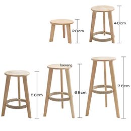 Noordse barstoelen stoelen vast hout stoel rugleuning bar krukje moderne minimalistische woonkamer receptie stoel home high feet ontlasting