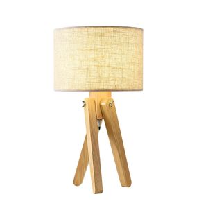 Lampe de table de chevet chambre nordique salon étude en bois massif créatif chaud maison romantique simple lampes de table modernes pour chambre