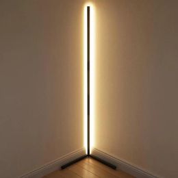Nordic Hoek Vloerlamp Moderne Eenvoudige LED Licht Voor Woonkamer Slaapkamer Sfeer Staande Binnenverlichting Decor Lampen