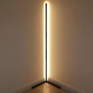 Nordic Hoekvloerlamp Modern Eenvoudig LED-licht voor woonkamer Slaapkamer Sfeer Staande binnenverlichting Decor Lamps277e