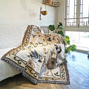 Nordic Katoenen Deken Etnische Stijl Draad Dekens Dikke Bank Handdoek Cover Thuis Woonkamer Bank Bed Dekbed Sheet194u