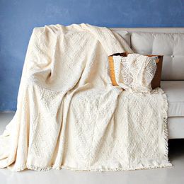 Nordic Cotton Sofa Throws Coverts Outdoor Camping Picnic Grande Couverture Loissire Détendez-vous serviette de plage Chauffeur de voyage blanc Papillons 240409