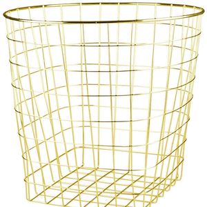 Nordic Creative Simple Gold Metal Storage Basket Mand Kleding Zondjesdragen Speelgoed Voedselopslagmand Home T200224