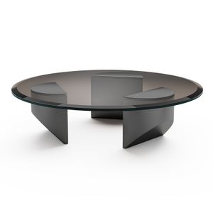 Nordic Creative Transparent Tables basées Round Verre Table de cale Vintage Vintage Table à thé minimaliste Design Meubles Meubles