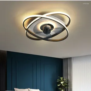 Décor nordique moderne LED ventilateur extérieur ventilateur de plafond pour salon enfants chambre intérieur maison lustres lumières