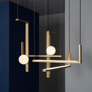 Nordic Design Luster LED Hanglampen G9 LED Hanger Eetkamer Plaat Goud Hanglamp Suspend Lamp Fixtures LED-lamp