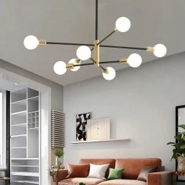 Nordic Design Pendant Light Simple LED Spider Light Chandelier Creative Personnalized Bedroom Plafond Lampadaires pour le salon