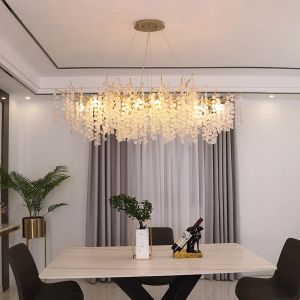 Nordic Designer Round Crystal Chandelier Luxury Pendant Light Light Room Luminaire Lumières suspendues à la maison décor