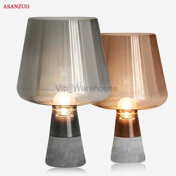 Lampe de bureau nordique ciment créatif led lampe de table pour chambre salon chevet décoration E14 / E27 lampes de table modernes HKD230808