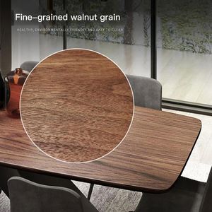 Table à manger nordique moderne rectangulaire de taille créative appartement en bois massif table de table de table de table industrielle meubles