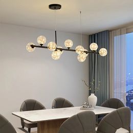 Tables à manger nordiques suspendus pour le restaurant salon central table cuisine lustre de décoration intérieure lustres éclairage