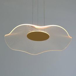 Nordic Elektrodenlose Dimmung Fernbedienung Kronleuchter Moderne Einfache Wohnzimmer Schlafzimmer Gang Dekor Lotus Blatt Designer Lampe Anhänger Lampen