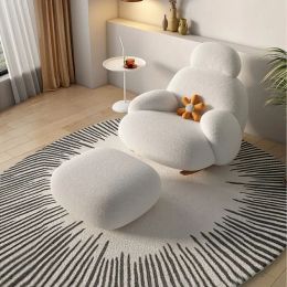 Noordse stof woonkamer stoelen thuis meubels licht luxe