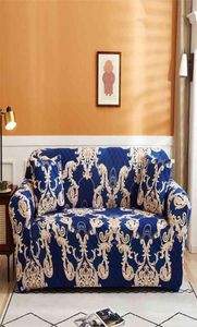 Nordic Floral Stretch Elastic Seastic Seat Soupt Cover Couvercle Coup de chaise Chaise Long Couch Slip Baschair L Forme pour le salon 2109103191309