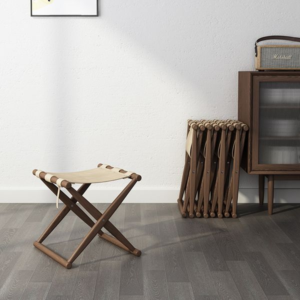 Meubles nordiques en bois massif tabouret pliant des chaises pliantes modernes