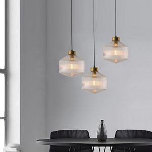 Nordic Glass LED Pendant Light Minimalist Luxury Home Lamps For Restaurant Bedroom Bar Coffee Shop Illuminations Fixtures Lustre