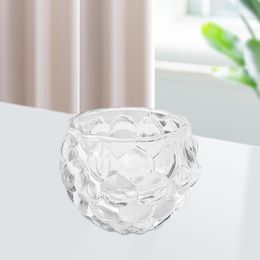 Nordic Glass Tealight Bandlersder Candlestick Candle Stand Dîle Table centrale Centraire Décoratif pour les restaurants