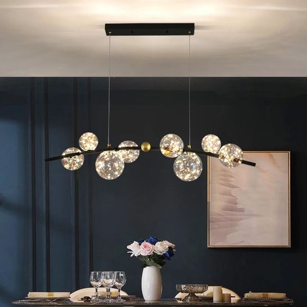 Accessoires de décoration de la maison nordique salle à manger suspensions éclairage intérieur luminaire plafonniers salon fantaisie lustre éclairage