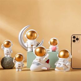 Nordic Woondecoratie Accessoires Woonkamer Bureau Decor Figurine Miniaturen Astronaut Decoratieve Figuren Beeldje Astronaut 211122