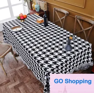 Nappe de camouflage de style nordique Instagram Table basse imperméable Meuble TV Tissu en coton et lin Nappe rectangulaire Tapis de table de ménage Vente en gros
