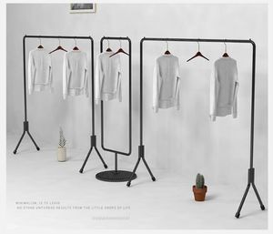 présentoir de vêtements meubles de chambre à coucher nordique fer Art vêtement cadre Simple créatif Lichen chapeau noir supports suspendus