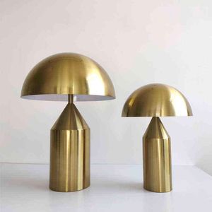 Lampe de table en forme de champignon en fer nordique, décoration d'intérieur, salon, étude, chambre à coucher, interface G9, lampe de bureau, lampe de chevet H220423