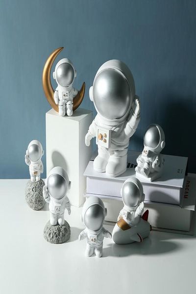 Nordic Kids Room Decor Decor Resin astronaute Ornement Spaceman Spaceman Figurine Decor for Baby Boy Children Room Living5060471