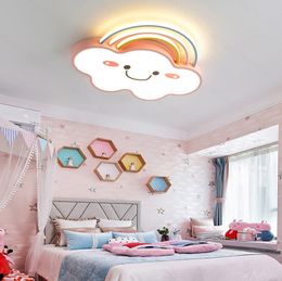 Nordique maternelle chambre d'enfants chambre décor lampe à LED lumières pour chambre dimmable plafonnier décoration de la maison lampara