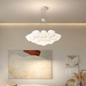 Noordse lamp led hanglampen voor woonkamer eetkamer slaapkamer warm/romantisch huisdecor wit hangende hanglamp lampendecoratie