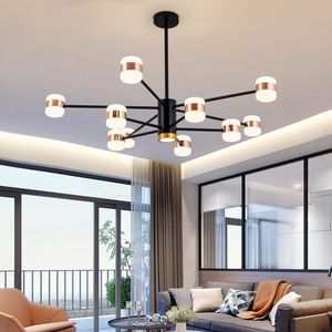 Noordse LED Iron Hanging Lights Deco Maison Industrial Lamp Kroonluchter Hanger Keukenarmaturen Woonkamer Slaapkamerlampen