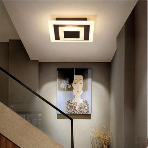 Iluminación LED nórdica Downlight montado en superficie Luz de pasillo moderna simple Lámpara de techo para pasillo Hall de entrada Lámparas de balcón redondas 195W