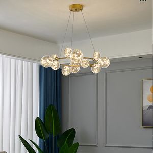 Noordse LED hanglampen Modelampen voor keuken Woonkamer Slaapkamer Glazen bal hanglamp lamp indoor decoratie verlichting