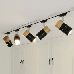 Nordique LED éclairage sur Rail créatif maison plafond spot magasin commercial Rail magasin de vêtements