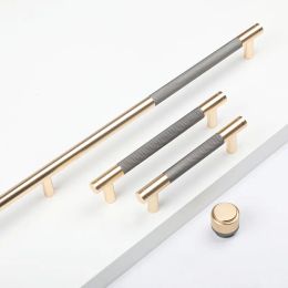 Nordic Light Luxury Gold Kitchen Meubles Cabinet Cabinet pour les tiroirs de meubles Points de cuisine Poiilles de 400 mm de longueur