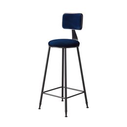 Nordic Light Luxury Net Red Ins Bar Chair Bar Chair Silla de silla alta y moderna Taburete de bar de barra