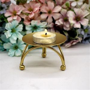 Nordic Metal Candle Holders Home Table Decorate Candlestick Stand Pijler Bruiloft Xmas Gift Warm Decoratie YQ00758