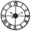 Nordic Metal Numéral Numéral Horloges Horloges Rétro Art Art Noir Or Grand Ornement suspendu Décoration Big Wall Clock Jardin X0705