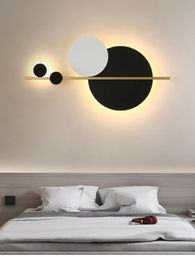 Nordique minimaliste décoratif applique chambre chevet lumière luxe rond art salle à manger salon canapé fond appliques