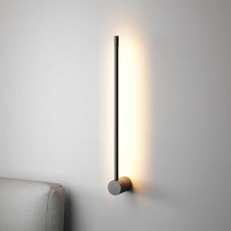 Nordic Minimalistische Lange wandlampen Moderne LED-wandlamp Indoor woonkamer slaapkamer led bed lamp Home Decor verlichtingsarmaturen 210724