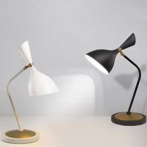 Lampe de chevet chambre nordique minimaliste moderne noir et blanc mode bureau lumière salon étude lampes de table décoratives